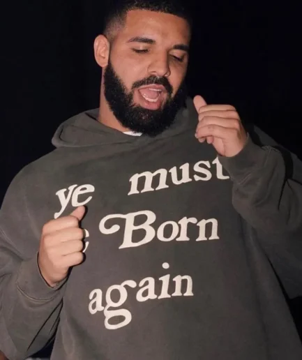 Kanye West Must be Born again Logo Hoodie