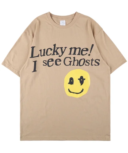 Lucky Me I See Ghost Smiley Tshirt
