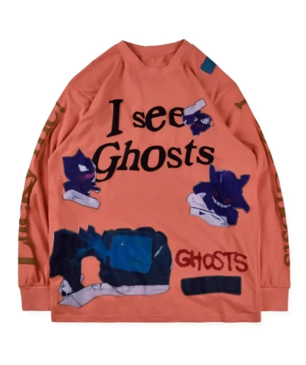 Lucky Me Kids See Ghosts Loog Sleeves T-shirt
